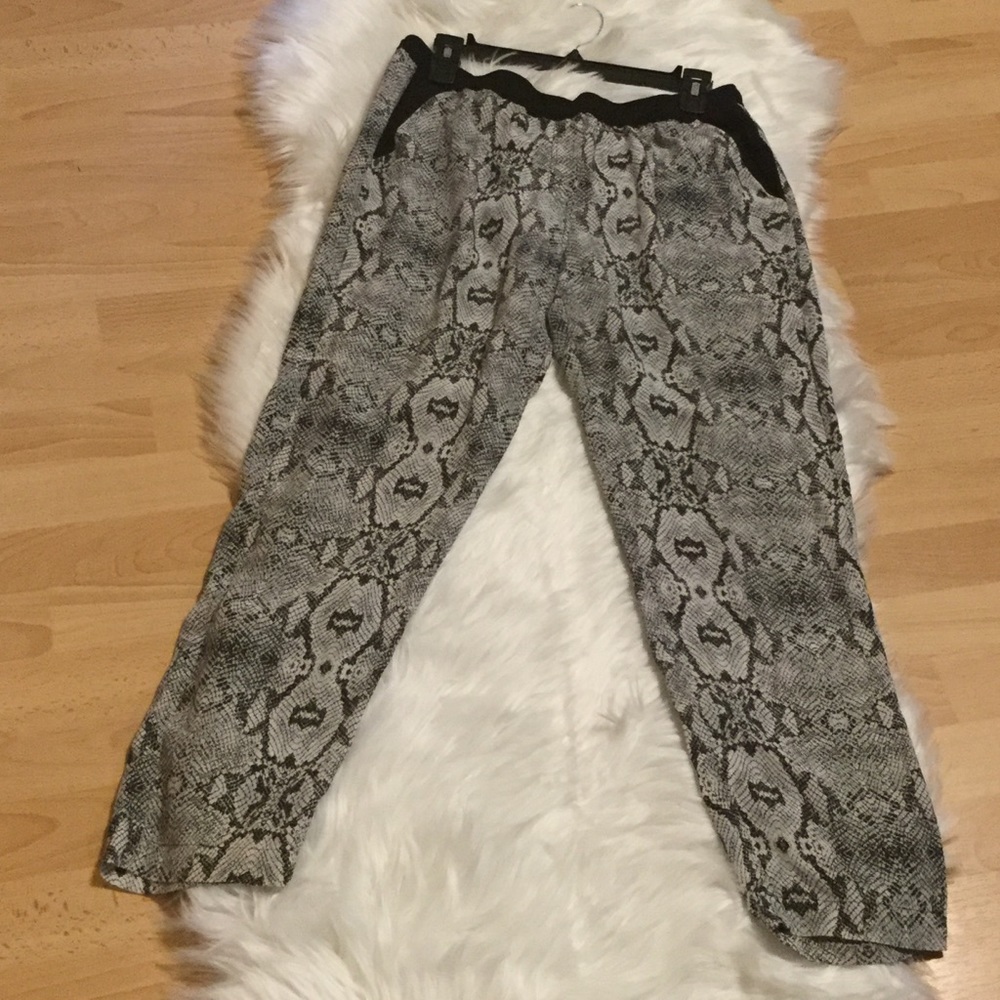 The Kooples Sport Pants Python Print Size - image 2